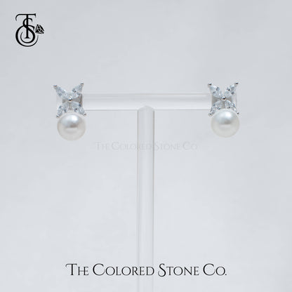 Alora Earrings- Pearl