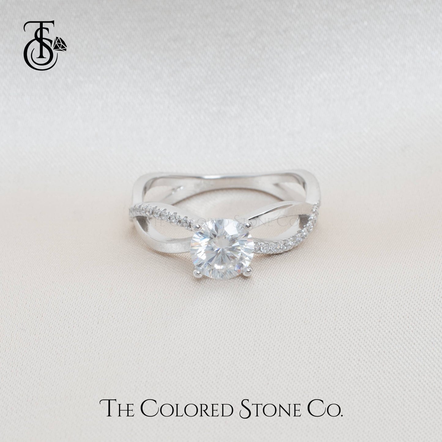 Helix Ring- Moissanite