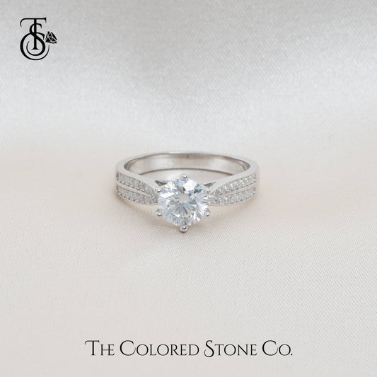 Meridian Ring- Moissanite