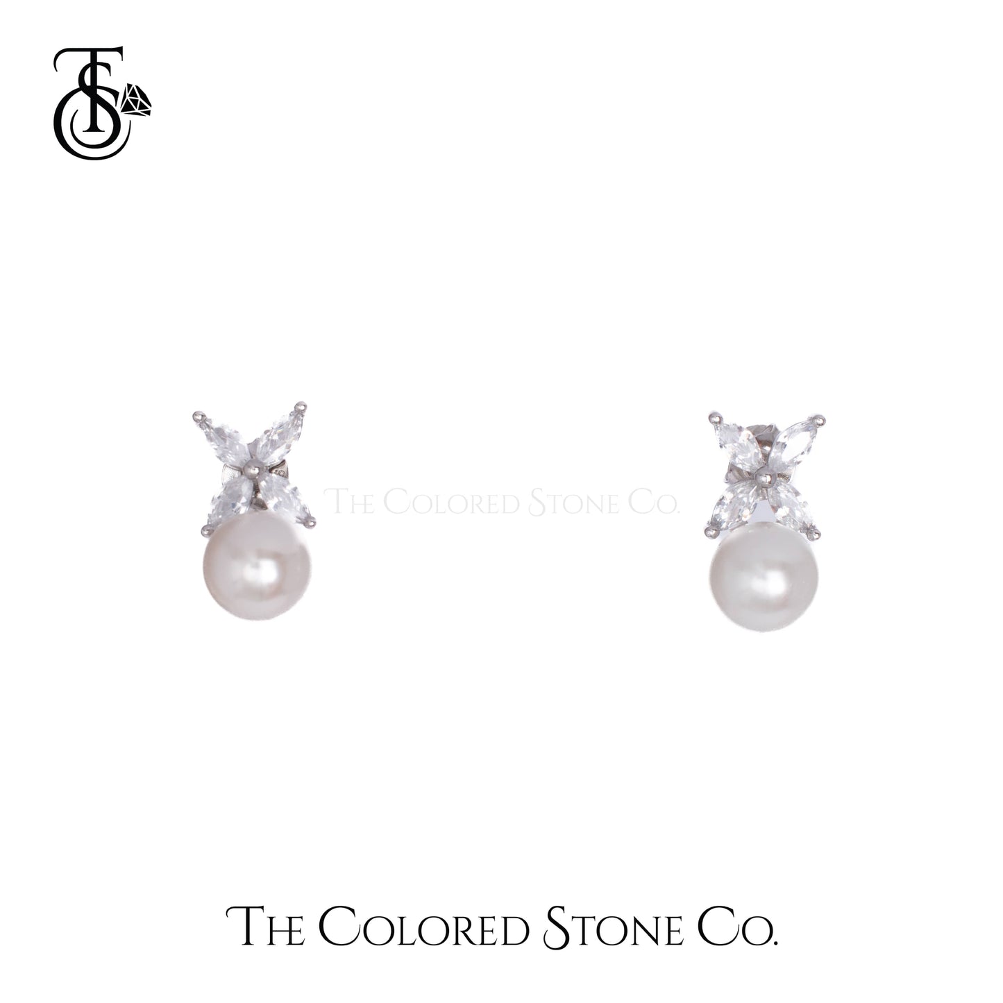 Alora Earrings- Pearl