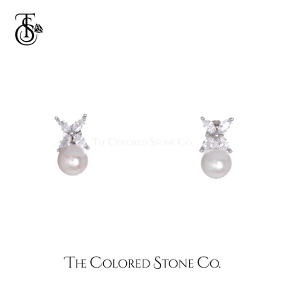 Alora Earrings- Pearl