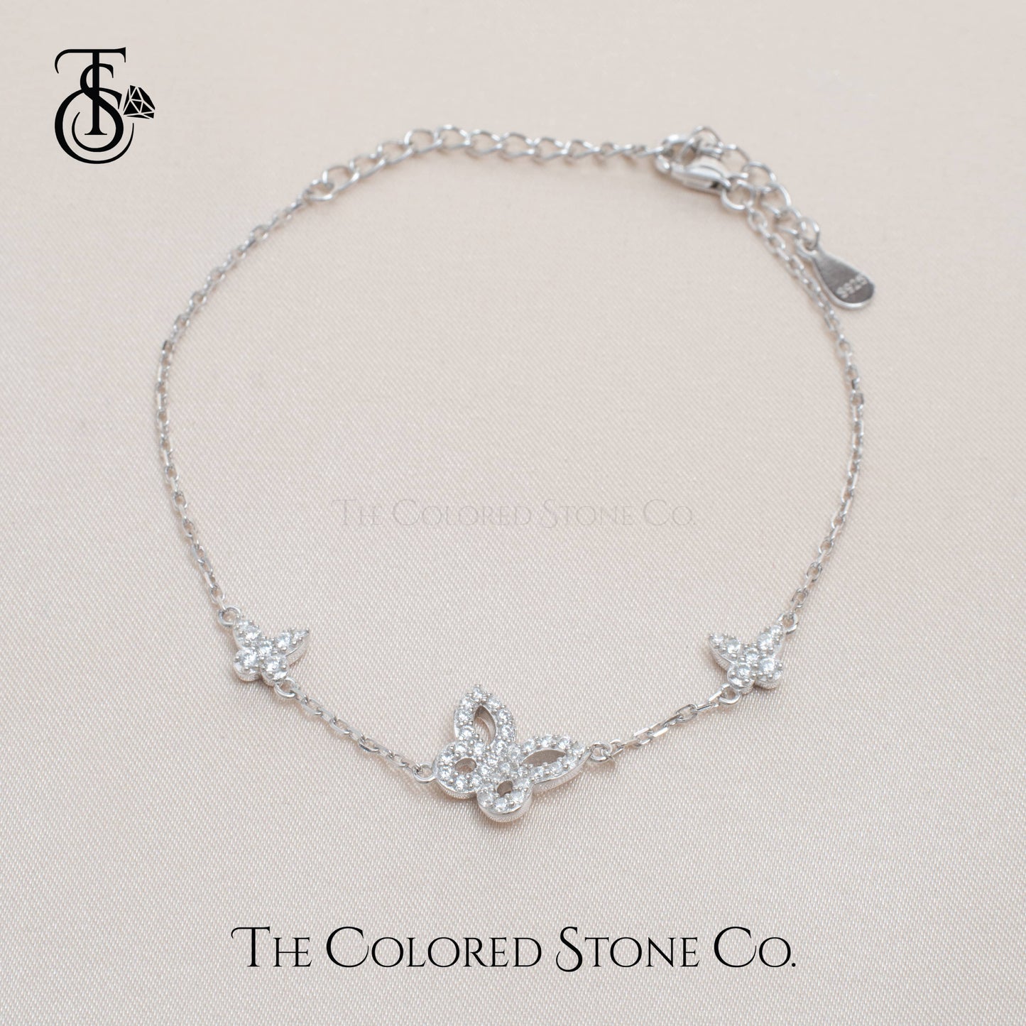 Trinity Flutter Charm Bracelet
