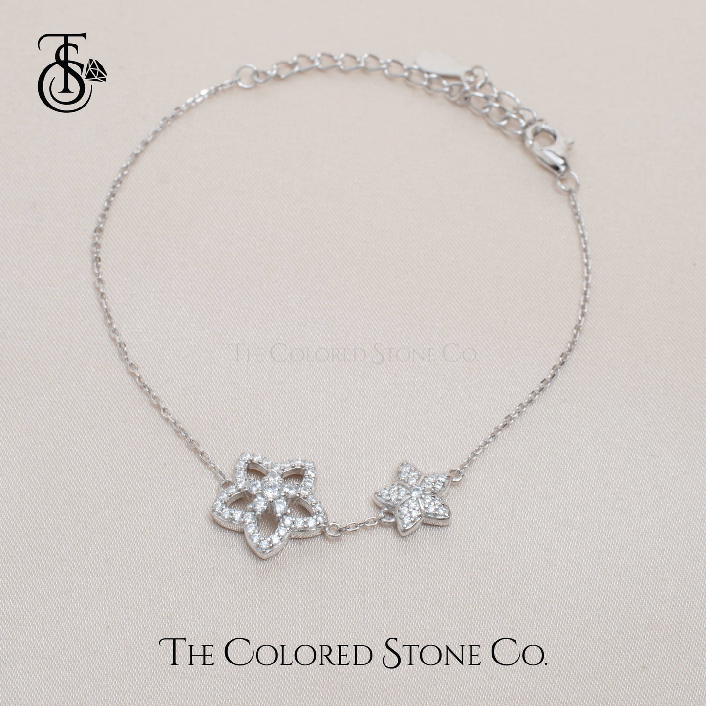 Floral Charm Bracelet