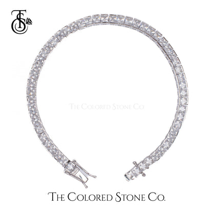 Tennis Bracelet - Princess Cut - American Diamond