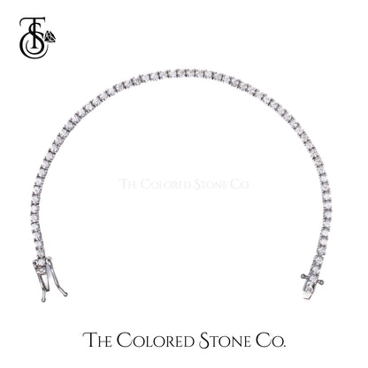 Classic Tennis Bracelet - Round 2mm - American Diamond