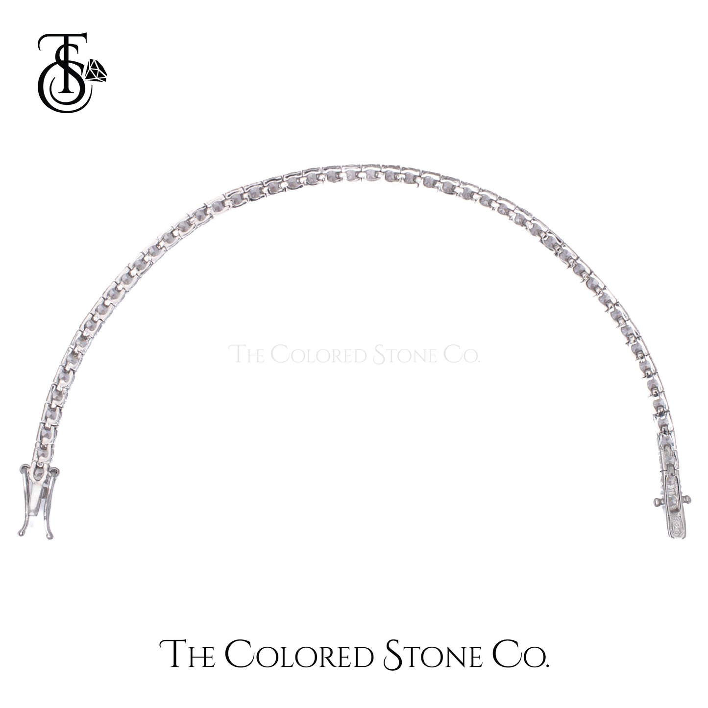Classic Tennis Bracelet - Round 3mm - American Diamond
