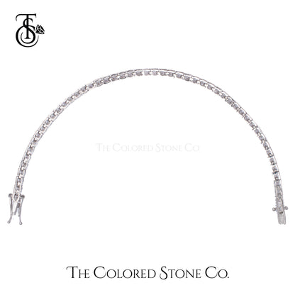 Classic Tennis Bracelet - Round 3mm - American Diamond